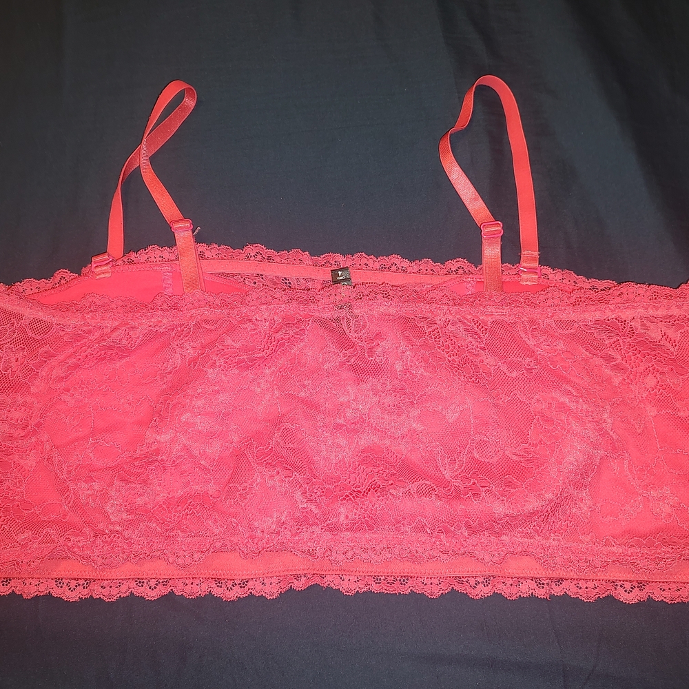 Torrid Coral Lace Bralette - Picture 2 of 8